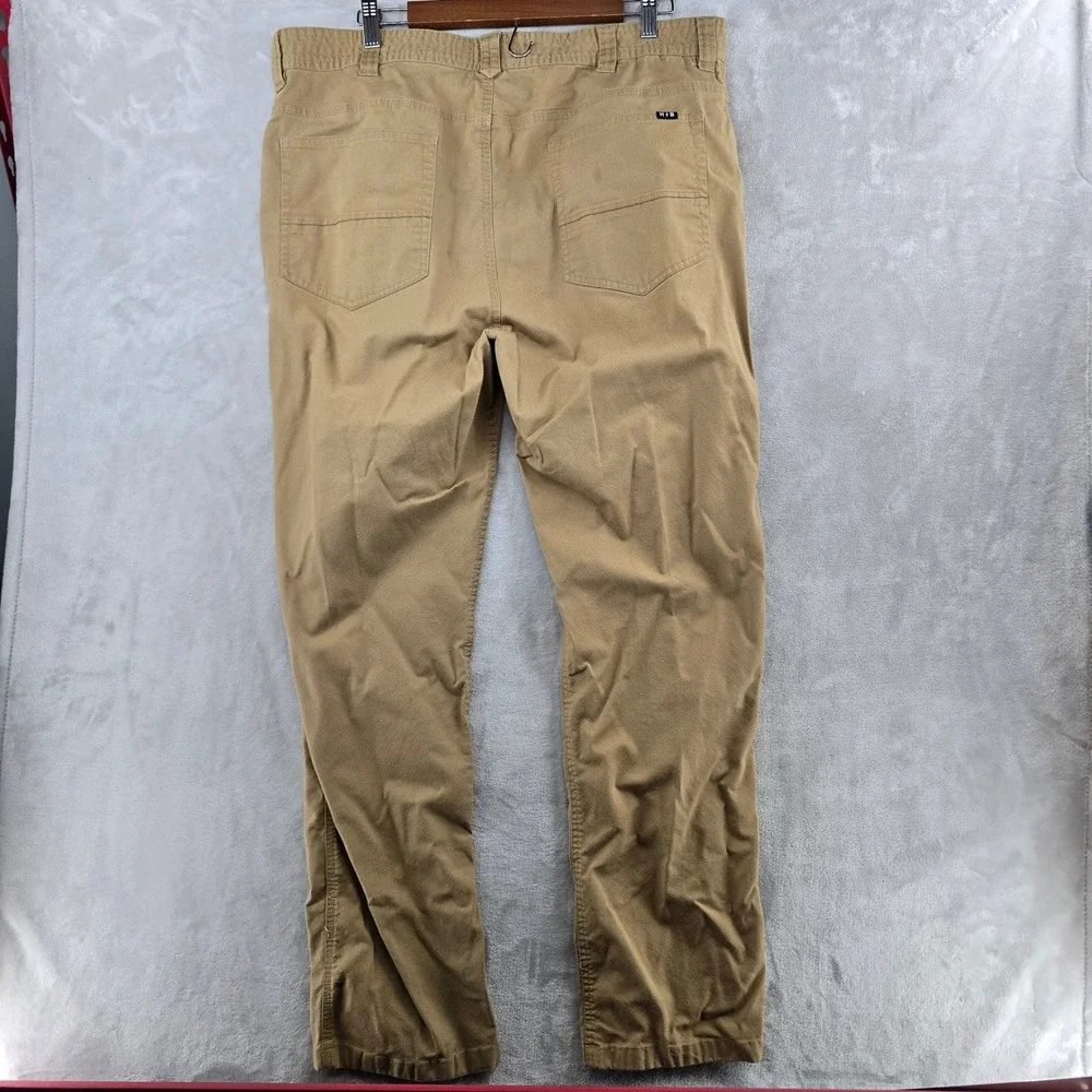 Howler Brothers Frontside 5-Pocket Pants Mens 40x32 Tan Cordura Stretch Canvas